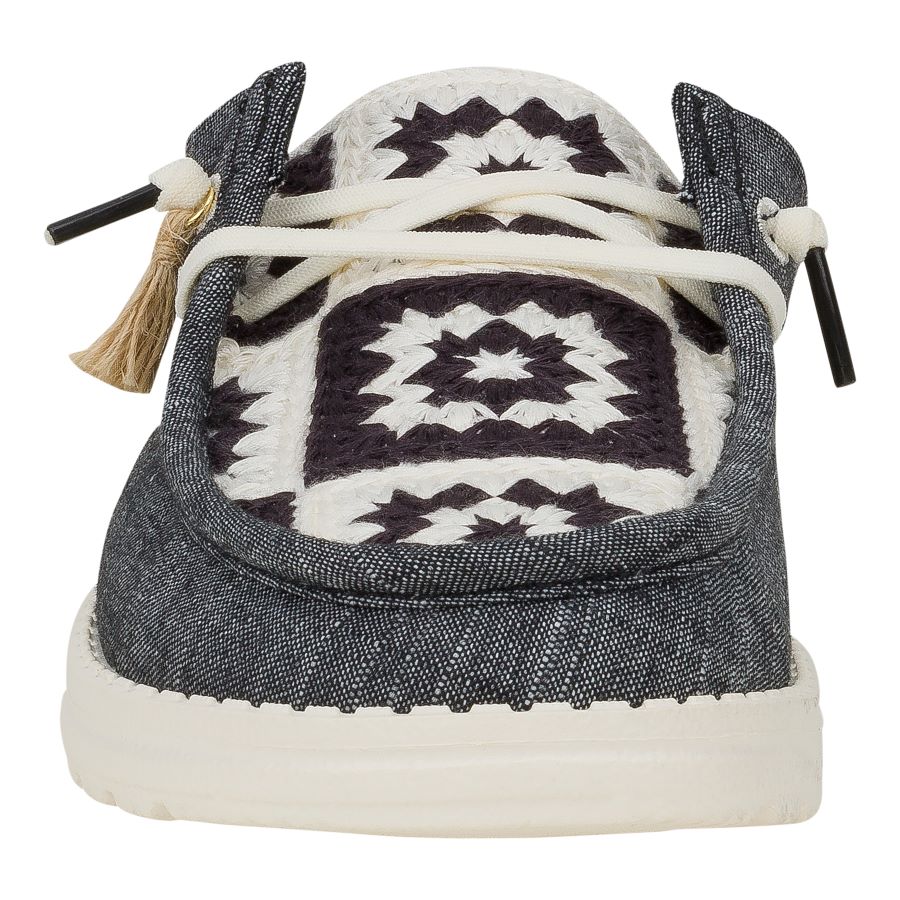 Wendy Slip Cottage Crochet - Black/Multi - Image 4