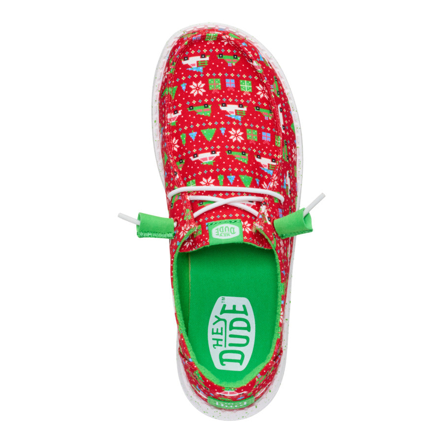 Wendy Holiday Sweater - Red/Green - Image 6