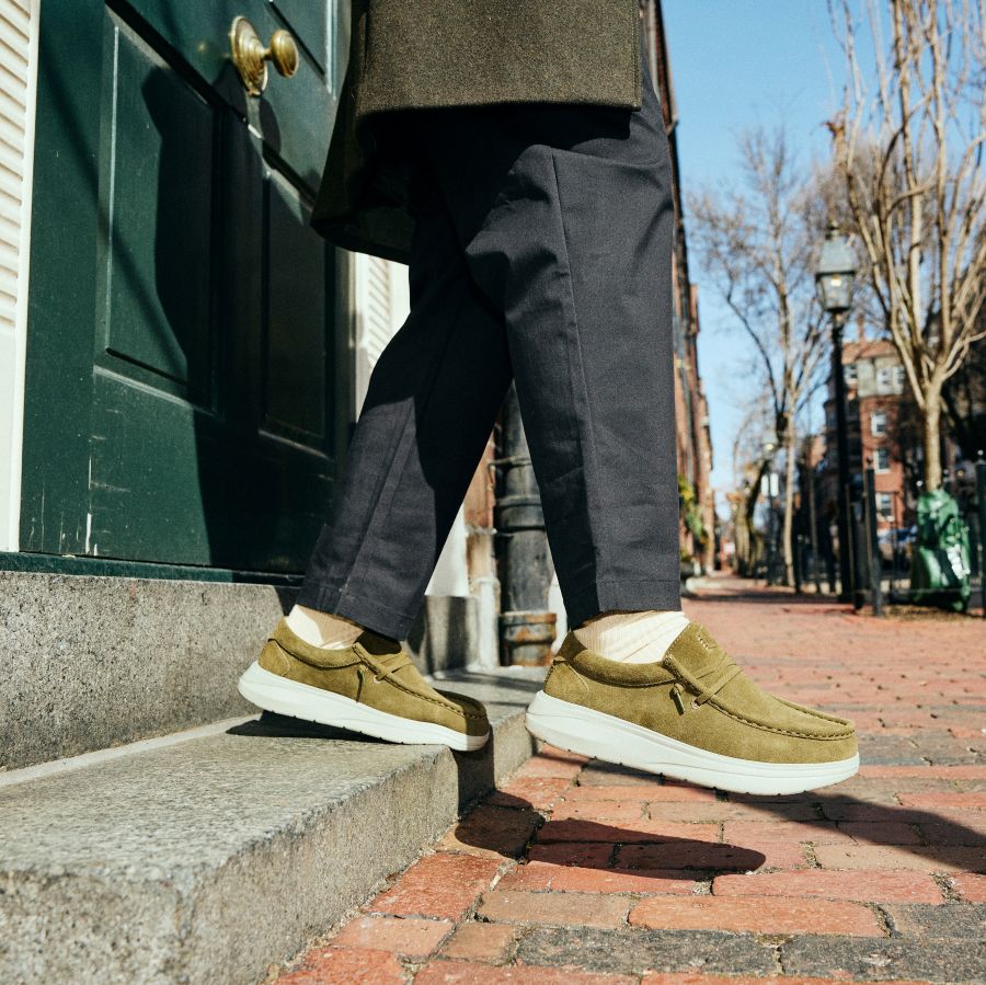 Wally Comf Suede - Dark Olive/Stone Grey - Image 10